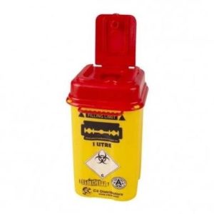 Contenedor para desechar cuchillas de 1litro