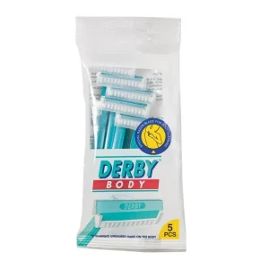 Cuchillas rasurar corporales con peine y protector bolsa 5 unidades