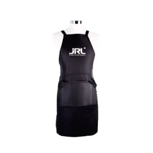 Delantal barbero impermeable JRL negro con bolsillo