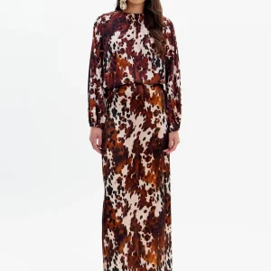 FALDA RECTA ESTAMPADA