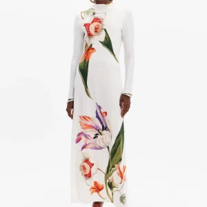 VESTIDO MANGA LARGA ESTAMPADO