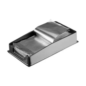 Dispensador de papel aluminio plata precortado 200 hojas