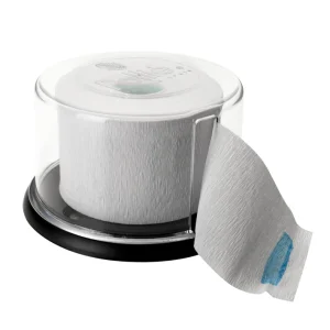 Porta rollos con dispensador de papel de cuello