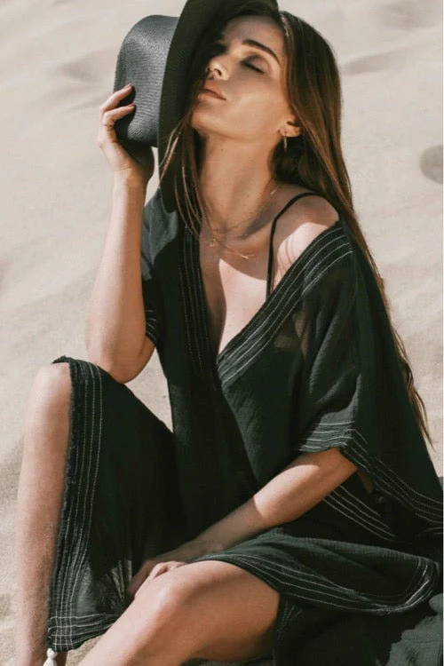 Maxi Kaftan ELA Black - Imagen 3