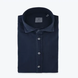 CAMISA AZUL OSCURO BASTONCINO