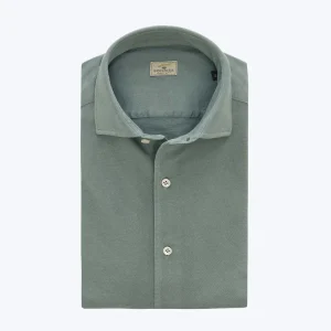 CAMISA DE PIQUÉ VERDE PETRÓLEO SONRISA