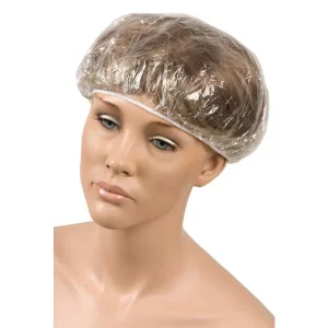 Gorro de plástico un solo uso con goma 25 unidades