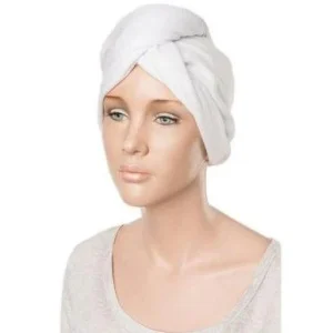 Gorro toalla para cabello con botón