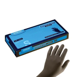 Guantes de látex negros reutilizables