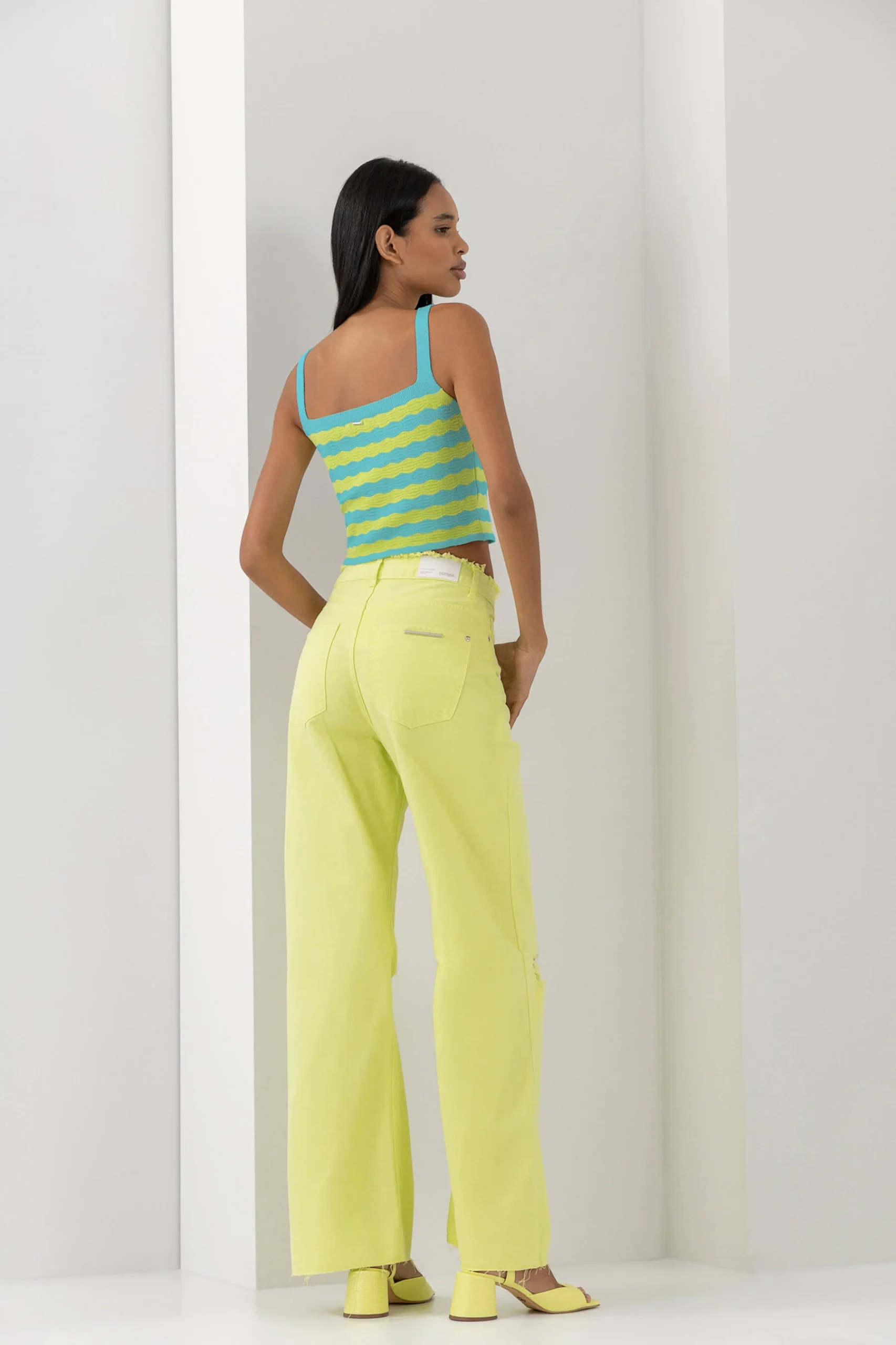 TOP CORTO DE PUNTO RAYAS - Imagen 3