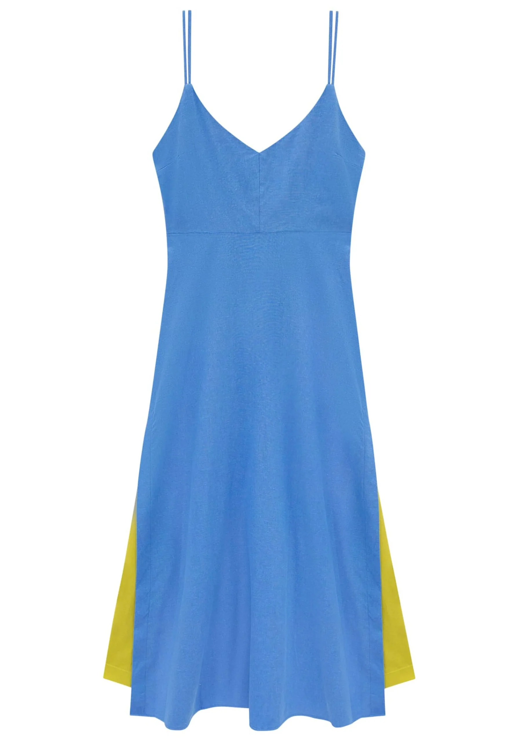 VESTIDO MIDI AZUL
