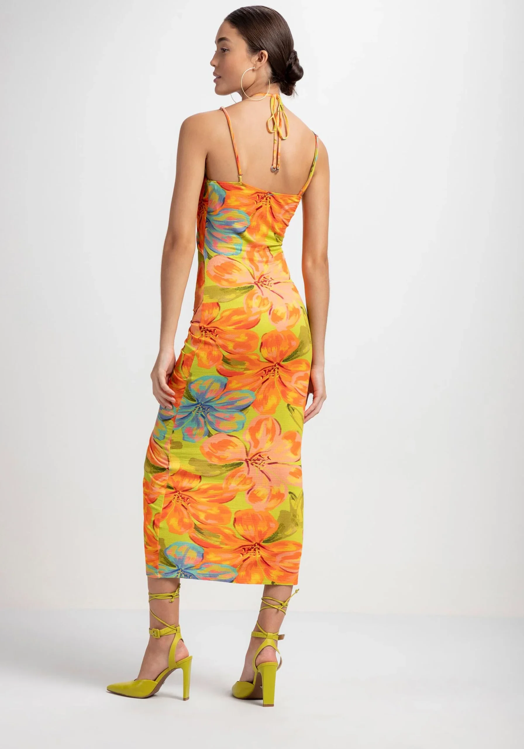 VESTIDO MIDI ESTAMPADO INSPIRADO EN MALLORCA - Imagen 5