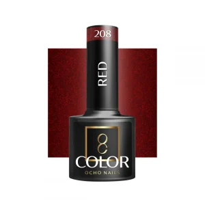 Ocho Nails esmalte semipermanente 208 red
