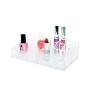 Organizador de cosméticos transparente pequeño