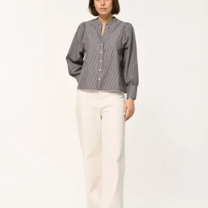 CAMISA DE RAYAS MARRÓN