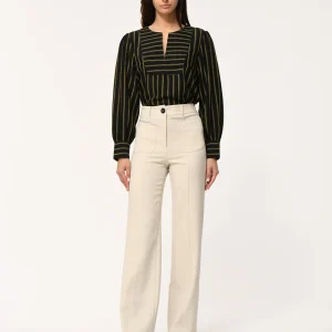 PANTALÓN BOLSILLOS DELANTEROS ECRU