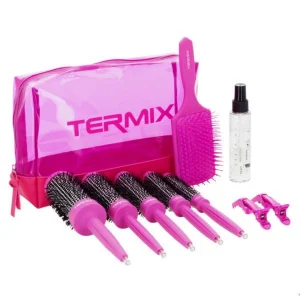 Cepillos Termix pack de 5 diámetros fluor + accesorios