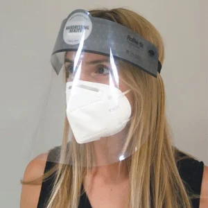 Pantalla protectora facial con ajuste elástico