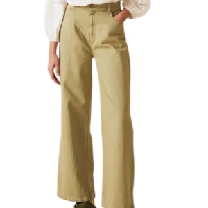 PANTALÓN WIDE LEG VERDE