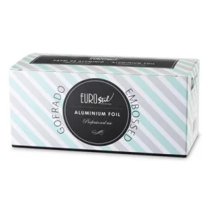 Rollo Papel Aluminio color plata lámina gofrada 400g