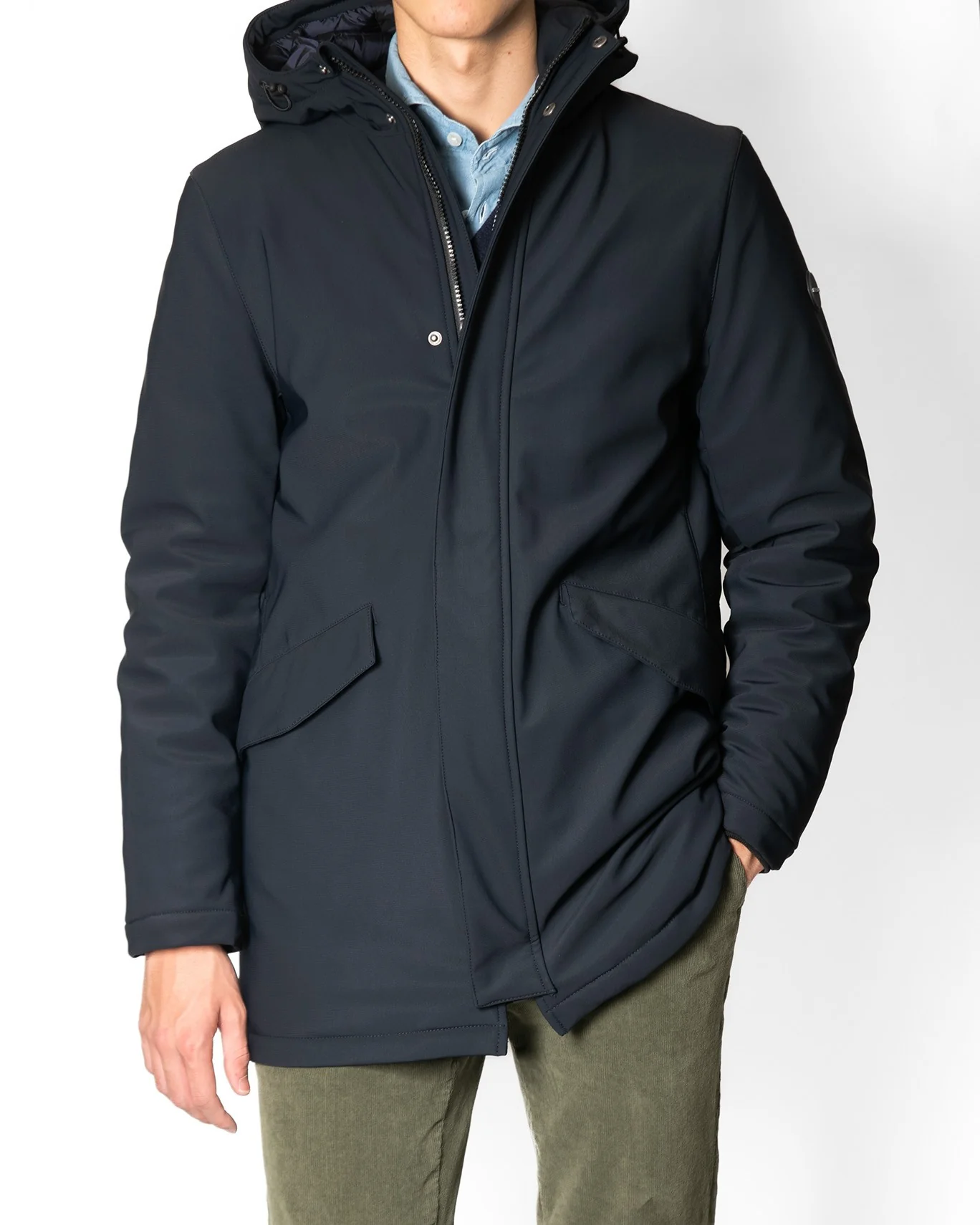 PARKA AZUL CON CAPUCHA HOMEWARD