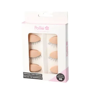 Párpados para maniquí de formación pestañas