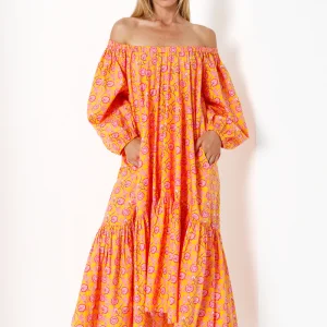 Vestido Party orange