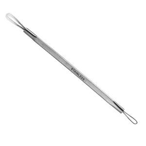 Extractor de puntos negros/quitacomedones de acero inoxidable de doble