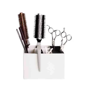 Soporte de sobremesa para tijeras y accesorios de Peluquería