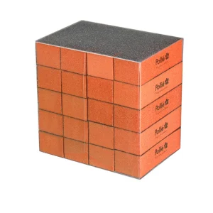 Taco pulidor 3 caras naranja de 100/180/180 caja 20 unidades