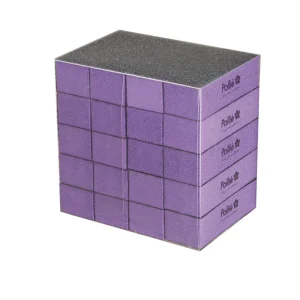 Taco pulidor 3 caras lila de 80/80/100 caja 20 unidades