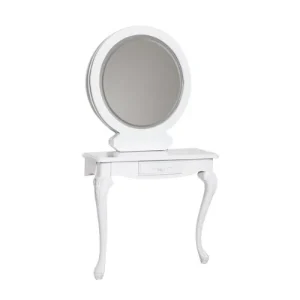 Tocador de maquillaje y estética con luz blanco