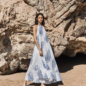 VESTIDO HALTER PAISLEY