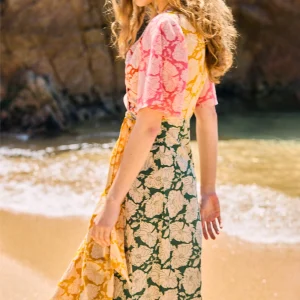 VESTIDO MIDI LAZADA IRIS