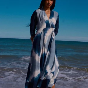 VESTIDO ALIMA TIE DYE AZUL