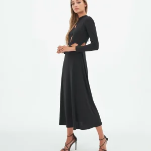 VESTIDO SENCILLO CITRINA NEGRO