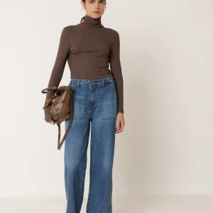 CAMISETA AJUSTADA CANALÉ CHOCOLATE