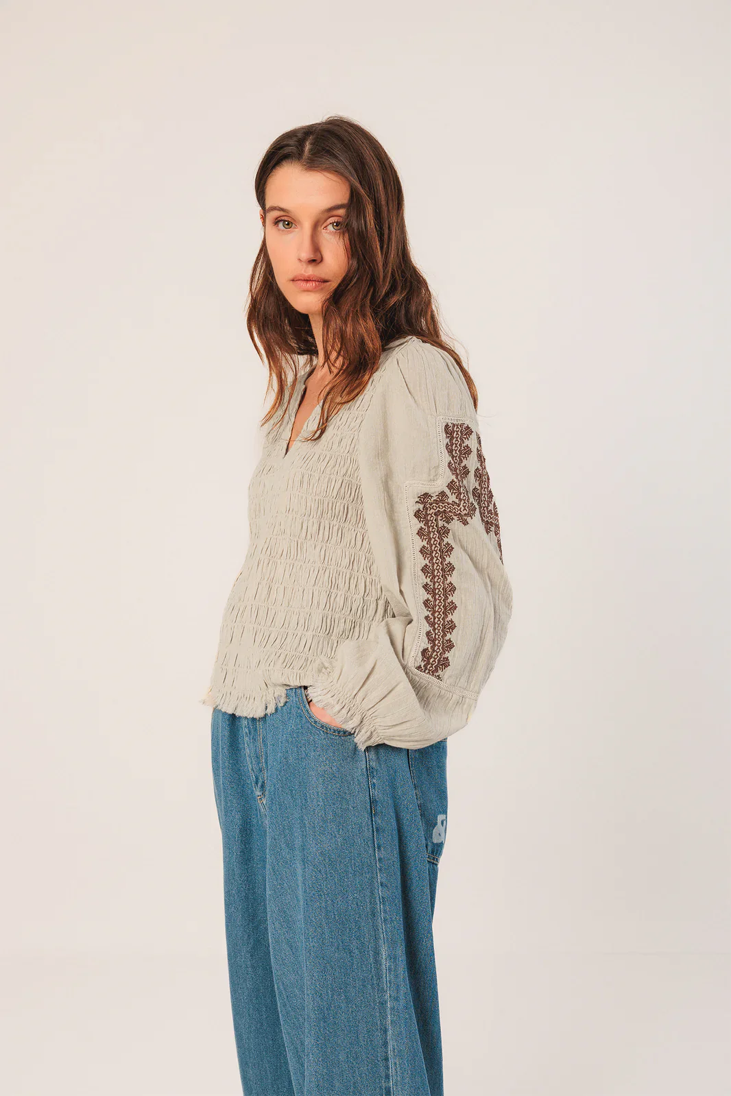 BLUSA BORDADO ÉTNICO STONE - Imagen 3