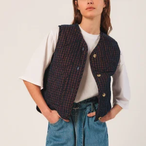 CHALECO ACOLCHADO MICROPANA MARINO