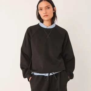 SUDADERA CINTURA AJUSTABLE NEGRA