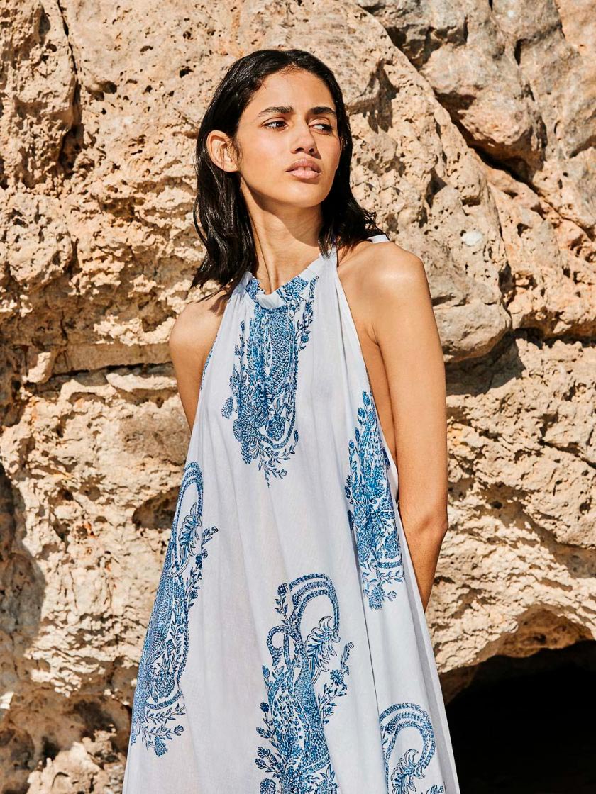 VESTIDO HALTER PAISLEY - Imagen 4